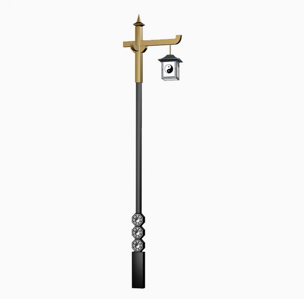 Taoist culture street lamp